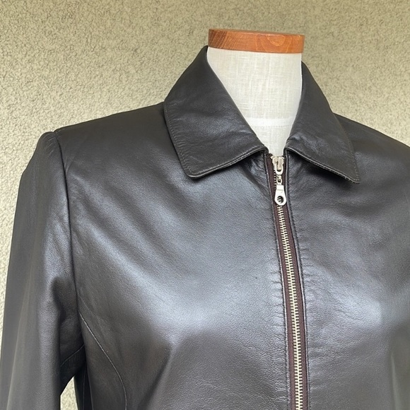 Versace Classic V2 vintage brown leather jacket - Picture 5 of 9